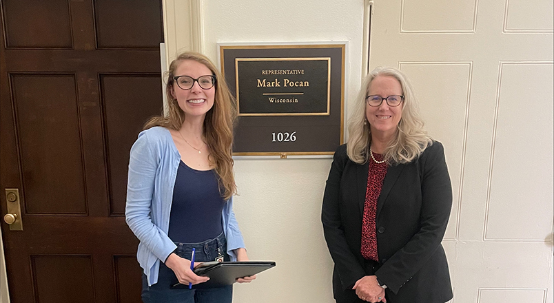 Medora Jones with Dean Glenda Gillaspy
